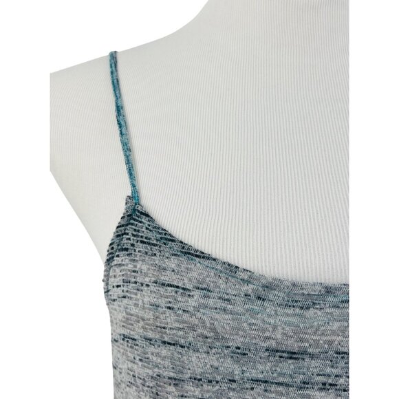 Free People Beach Blue Tired Ruffle Hem Maxi Slip Dress - Picture 4 of 13